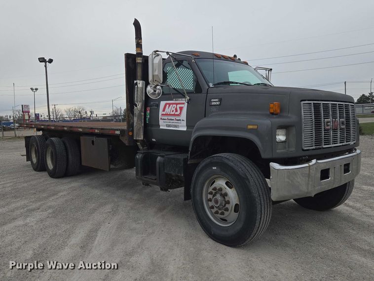 image for item ET5008 2000 GMC C8500 flatbed truck