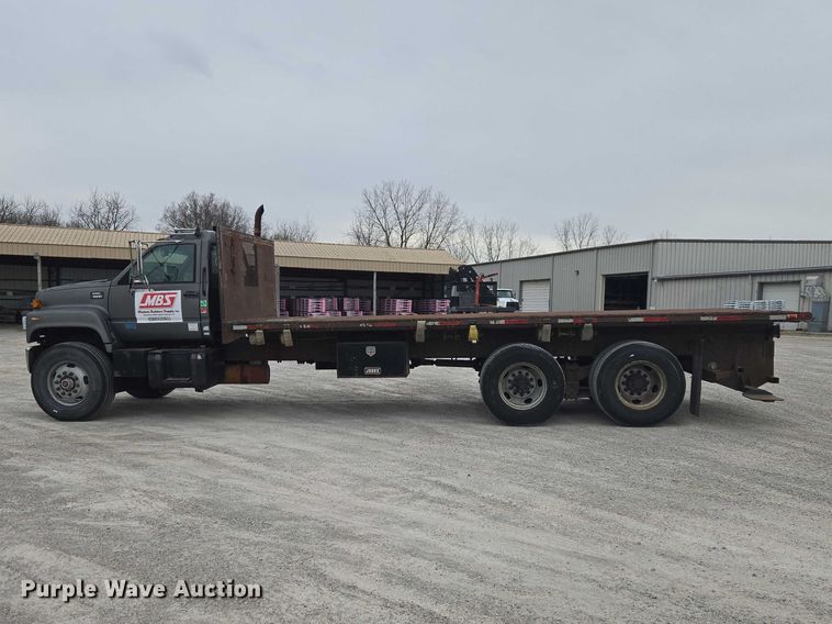 image for item ET5008 2000 GMC C8500 flatbed truck