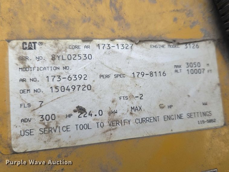 image for item ET5008 2000 GMC C8500 flatbed truck