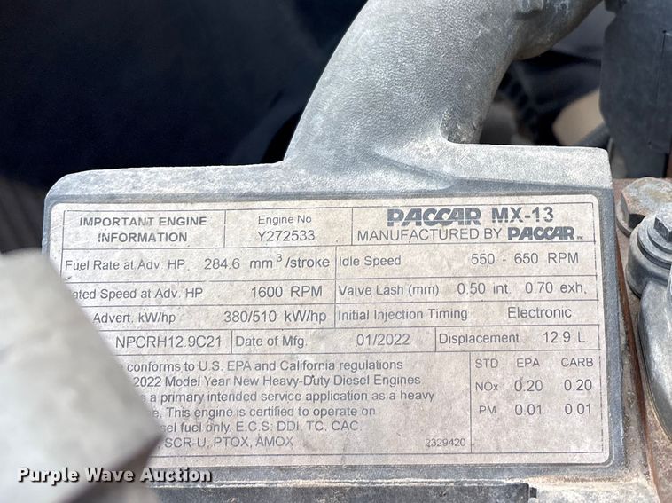 image for item EU0368 2023 Kenworth T680 semi truck