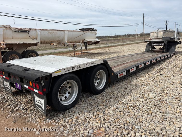 image for item EU0370 2008 Landoll Corporation double drop deck equipment trailer