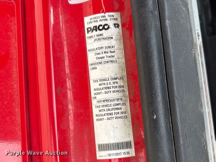 image for item EU0455 2018 Kenworth T680 semi truck