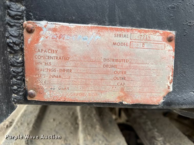 image for item EV7661 1974 Transcraft refuse trailer