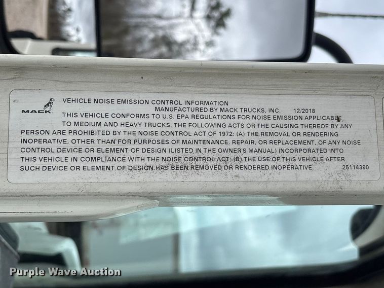 image for item FB3218 2019 Mack AN64T semi truck