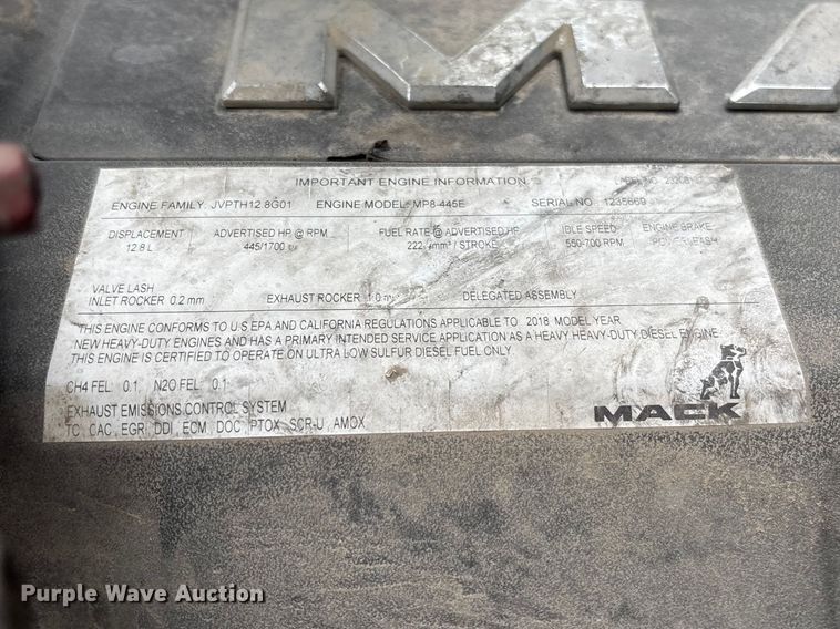 image for item FB3219 2019 Mack AN64T semi truck