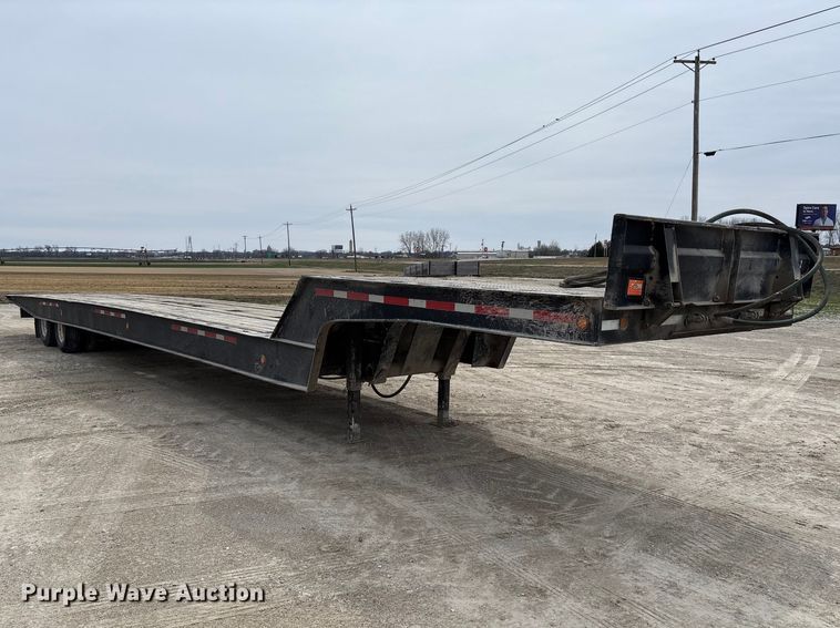 image for item FB3263 1985 Landoll drop tilt deck equipment trailer