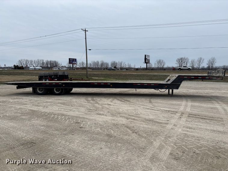 image for item FB3263 1985 Landoll drop tilt deck equipment trailer