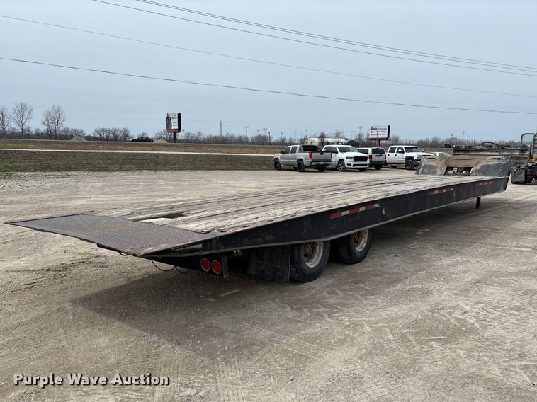 image for item FB3263 1985 Landoll drop tilt deck equipment trailer