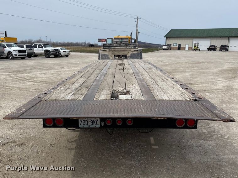 image for item FB3263 1985 Landoll drop tilt deck equipment trailer