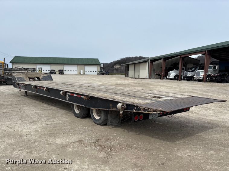 image for item FB3263 1985 Landoll drop tilt deck equipment trailer