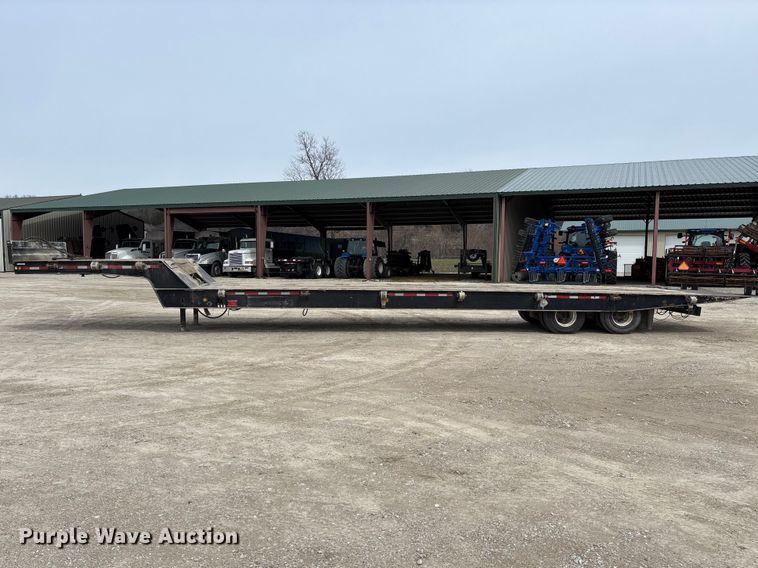 image for item FB3263 1985 Landoll drop tilt deck equipment trailer