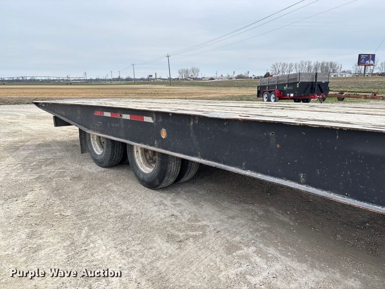 image for item FB3263 1985 Landoll drop tilt deck equipment trailer