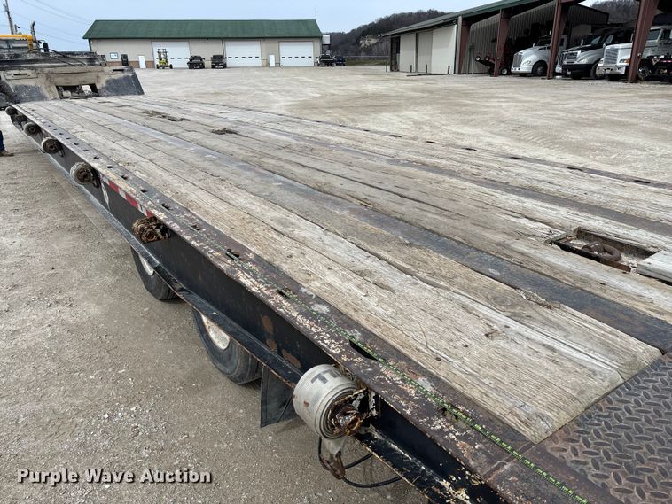 image for item FB3263 1985 Landoll drop tilt deck equipment trailer