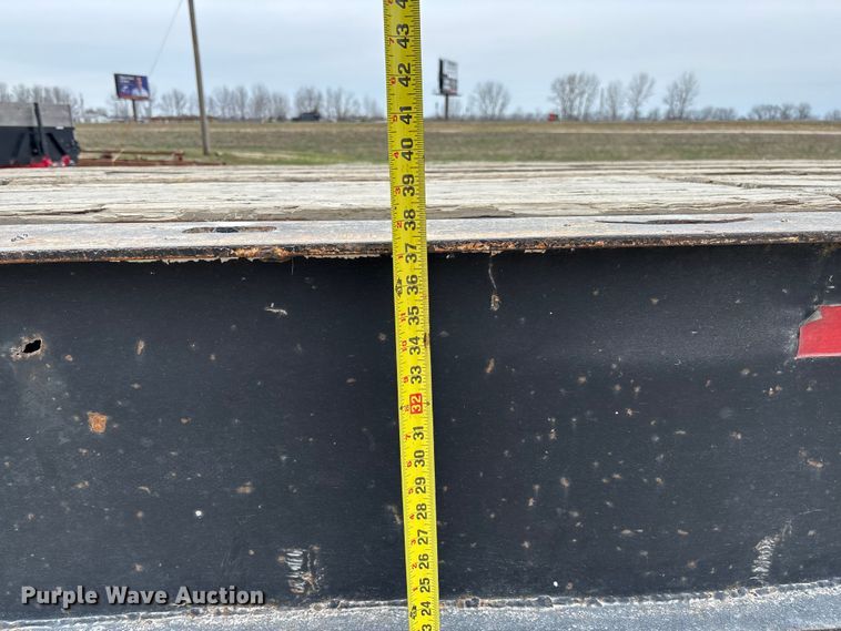 image for item FB3263 1985 Landoll drop tilt deck equipment trailer