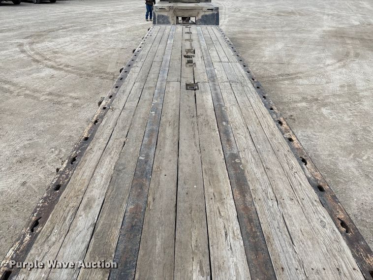 image for item FB3263 1985 Landoll drop tilt deck equipment trailer