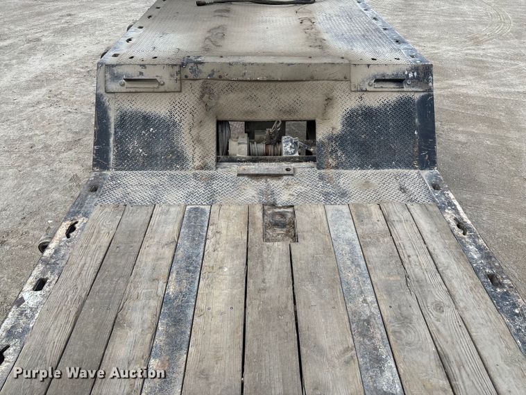 image for item FB3263 1985 Landoll drop tilt deck equipment trailer