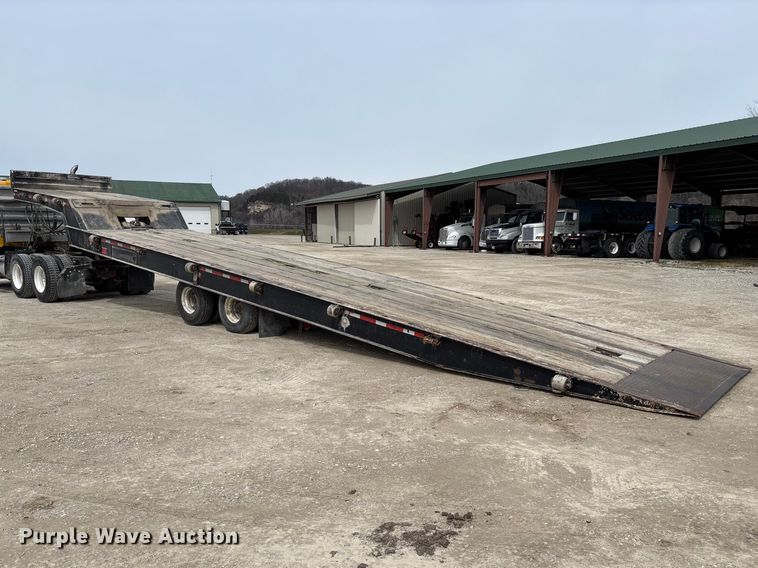 image for item FB3263 1985 Landoll drop tilt deck equipment trailer