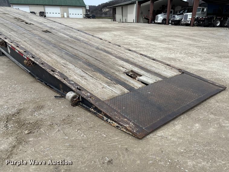 image for item FB3263 1985 Landoll drop tilt deck equipment trailer