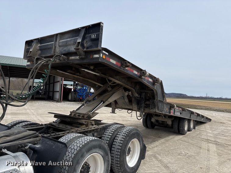 image for item FB3263 1985 Landoll drop tilt deck equipment trailer