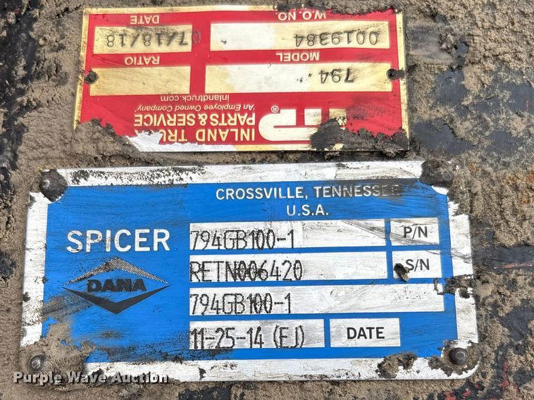 image for item FB3311 2014 Dana Spicer 794GB100-1 transfer case