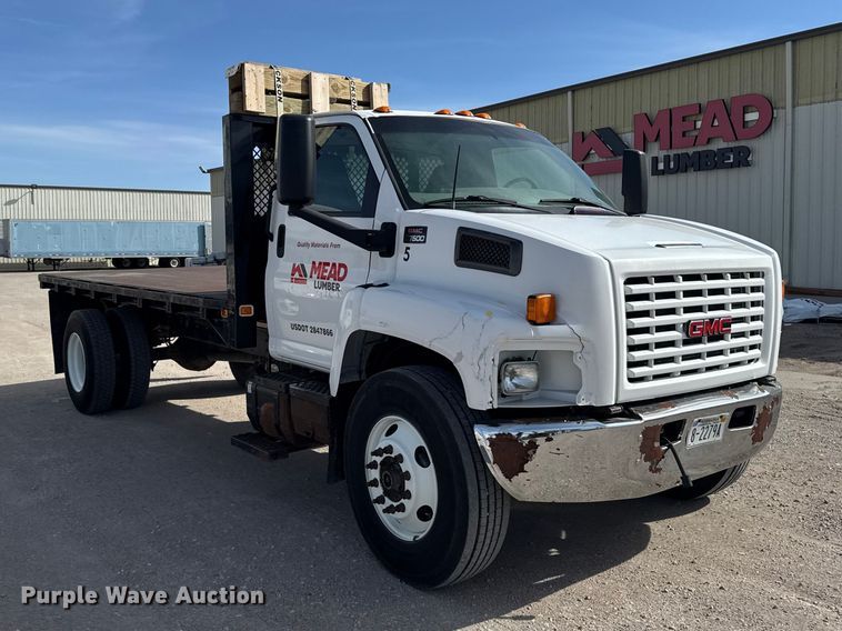 image for item FB7145 2006 GMC C7500 flatbed truck