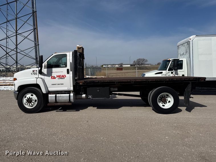 image for item FB7145 2006 GMC C7500 flatbed truck