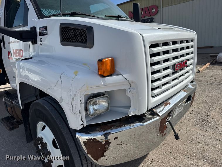 image for item FB7145 2006 GMC C7500 flatbed truck