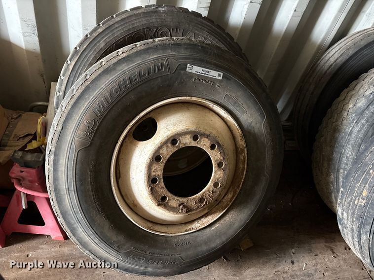 image for item FC2087 (9) 11R22.5 tires and wheels