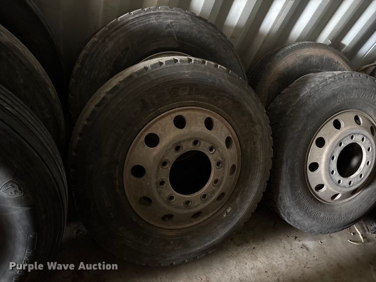 image for item FC2087 (9) 11R22.5 tires and wheels