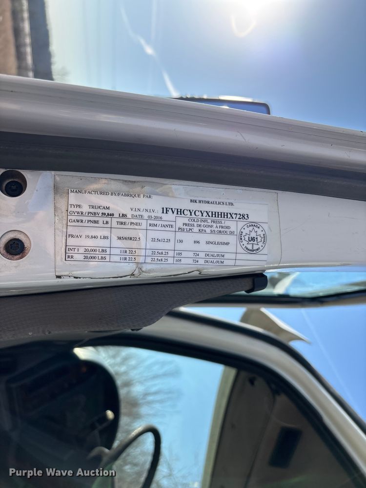 image for item FG0216 2017 Freightliner M2 Business Class crane truck