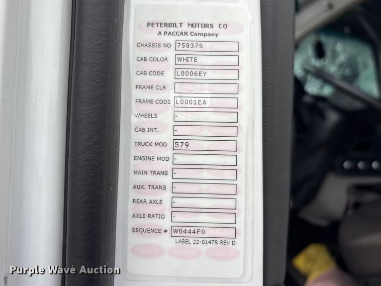 image for item FK1271 2025 Peterbilt 579 semi truck