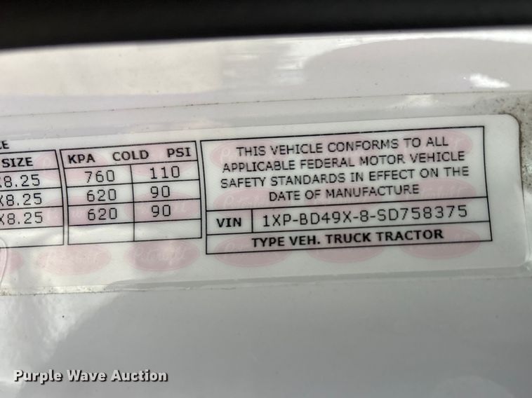 image for item FK1271 2025 Peterbilt 579 semi truck