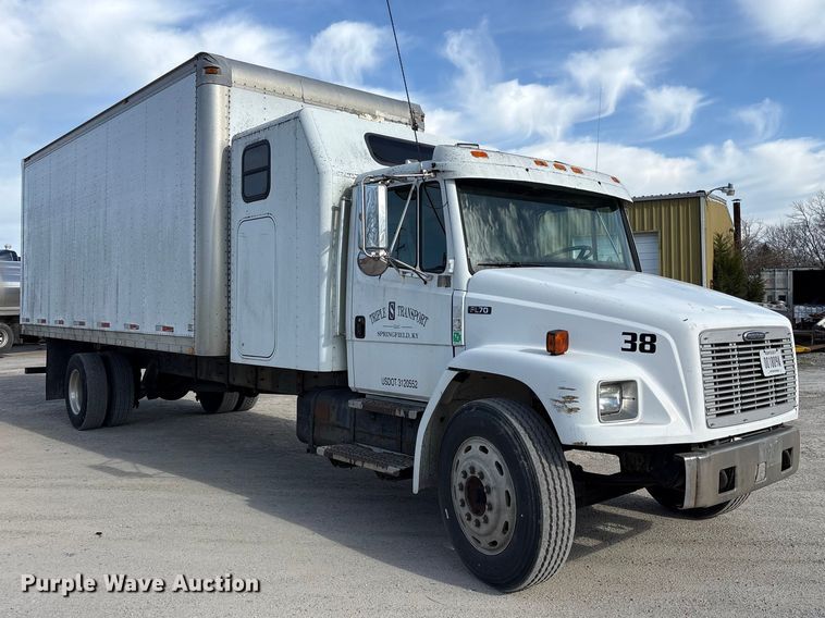 image for item FK1292 1997 Freightliner FL70 box truck