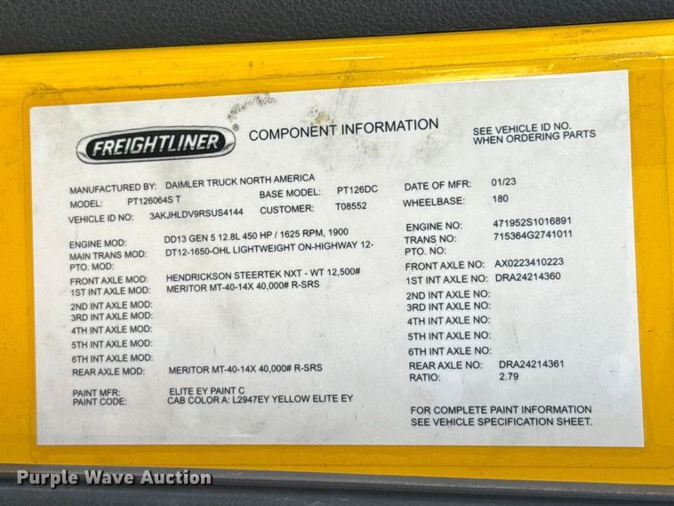 image for item NK9191 2024 Freightliner Cascadia 126 semi truck
