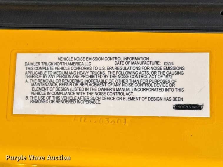 image for item NK9192 2025 Freightliner Cascadia 126 semi truck