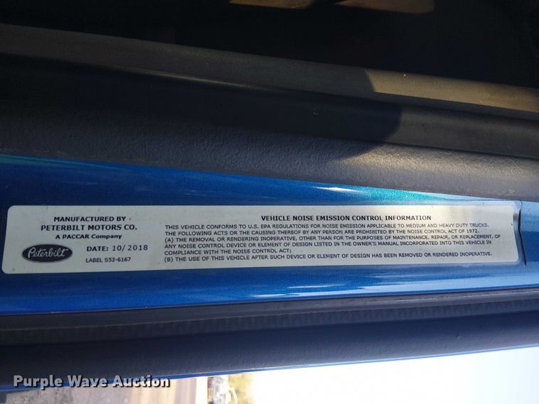 image for item YA1089 2019 Peterbilt 567 semi truck