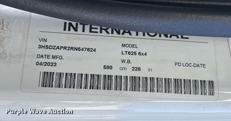 image for item YA1104 2024 International LT625 semi truck