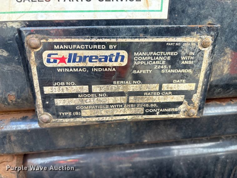 image for item YA1851 2018 Mack GU713 roll-off container truck