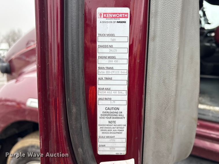 image for item YA2081 2019 Kenworth T680 semi truck