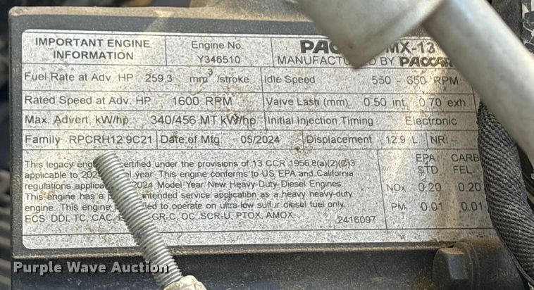 image for item YA2151 2025 Peterbilt 567 semi truck