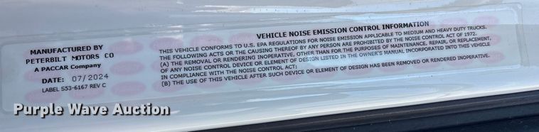 image for item YA2151 2025 Peterbilt 567 semi truck