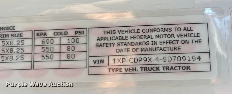 image for item YA2151 2025 Peterbilt 567 semi truck