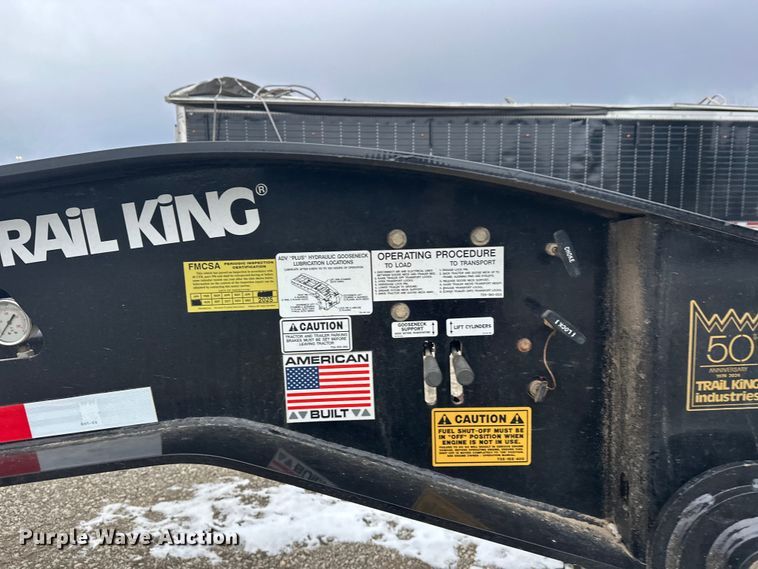 image for item YA2186 2024 Trail King TK110HDG+ lowboy equipment trailer