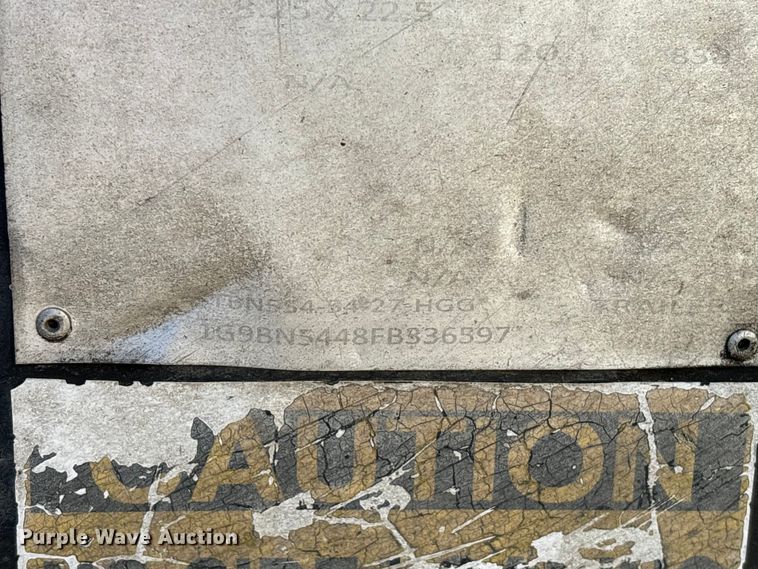 image for item YA2747 2015 Globe lowboy equipment trailer