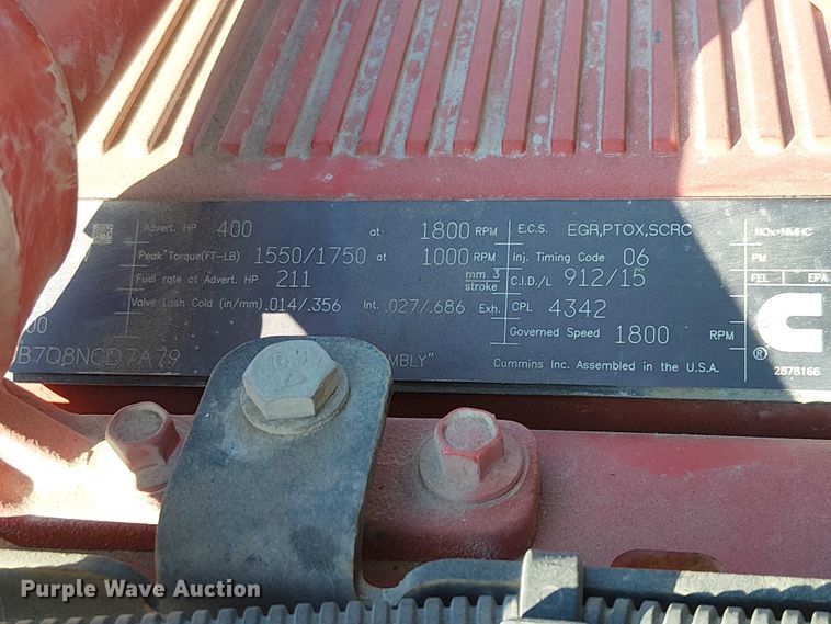 image for item YA6109 2019 Peterbilt 579 truck cab and chassis