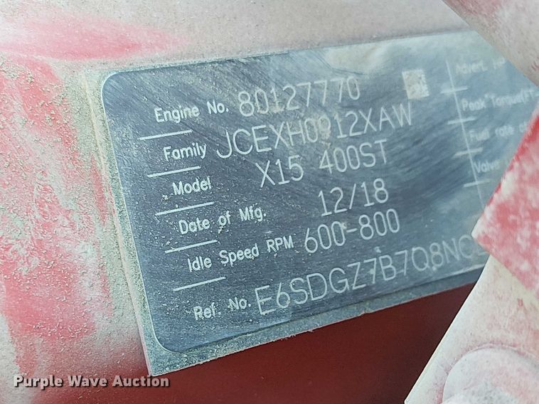 image for item YA6109 2019 Peterbilt 579 truck cab and chassis