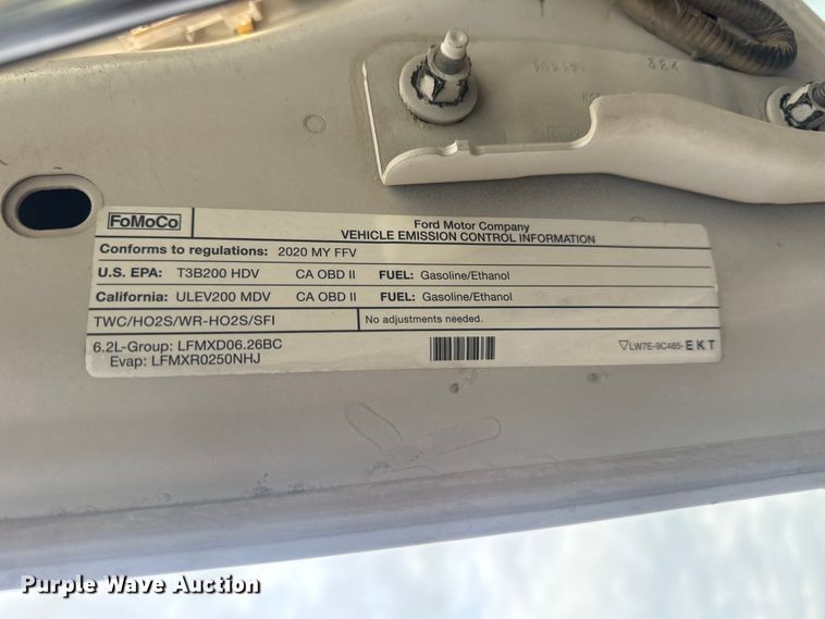 image for item DO8485 2020 Ford F250 Super Duty Ext. Cab pickup truck