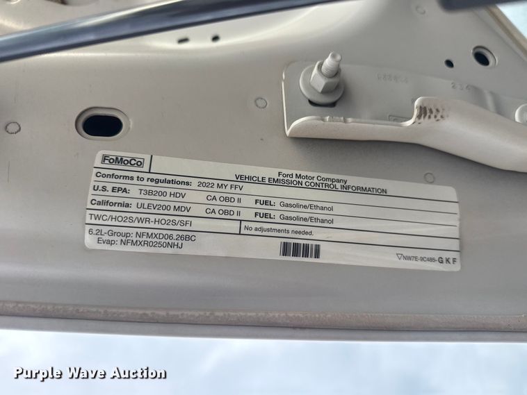 image for item DO8491 2022 Ford F250 Super Duty Ext. Cab pickup truck