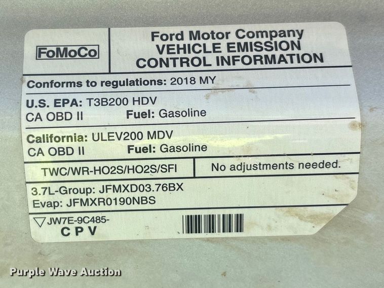 image for item DT0119 2018 Ford Transit 350 van