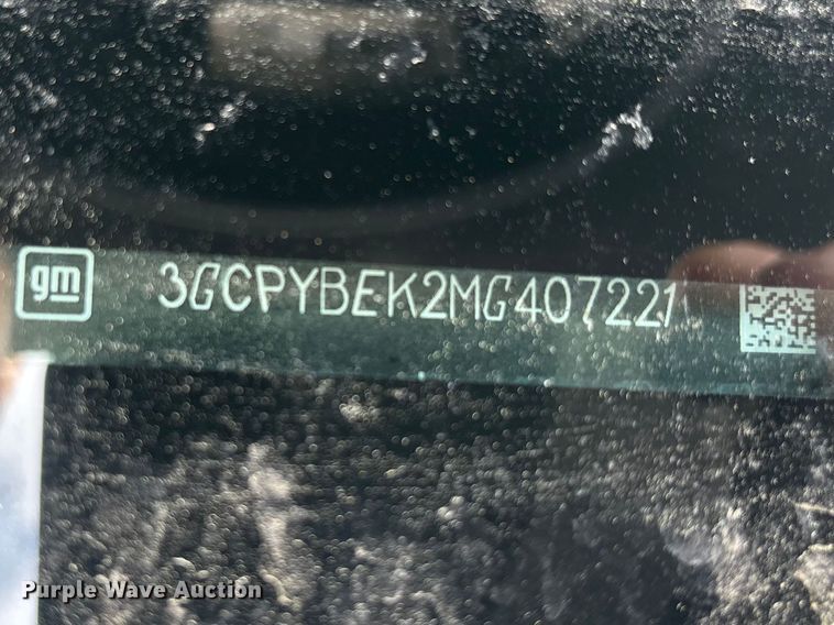 image for item DT0124 2021 Chevrolet Silverado 1500 Crew Cab pickup truck